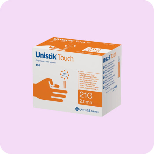 Safety Lancet Unistik® Touch Extra (Oransj) til Laktatmålinger